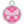 Large Circle Bow & Heart Design Pet Tag
