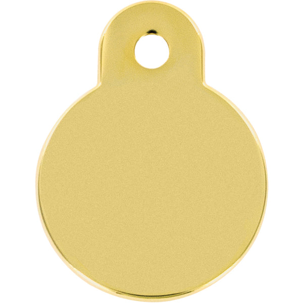 Small Circle Glow in the Dark, Glitter Pet Tag