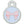 Small Circle Pink Bow Pet Tag