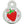 Small Circle Strawberry Picnique Pet Tag