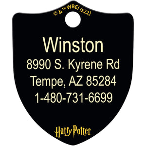 Large Shield Harry Potter Hufflepuff Crest, Pet ID Tag