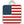 Large Square USA Flag Pet Tag