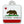 Large Square California Flag Pet Tag
