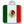 Large Square Mexico Flag Pet Tag
