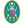Large Oval Shimmer Beetle Pet Tag