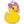 Rubber Duck Pet Tag, Pink Bow