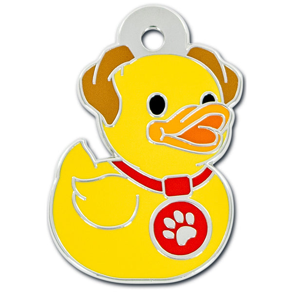 Rubber Duck Pet Tag, Puppy