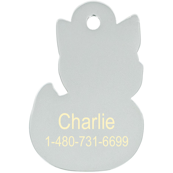 Rubber Duck Pet Tag, Kitten