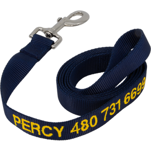 Personalized Nylon Pet Leash Navy Blue