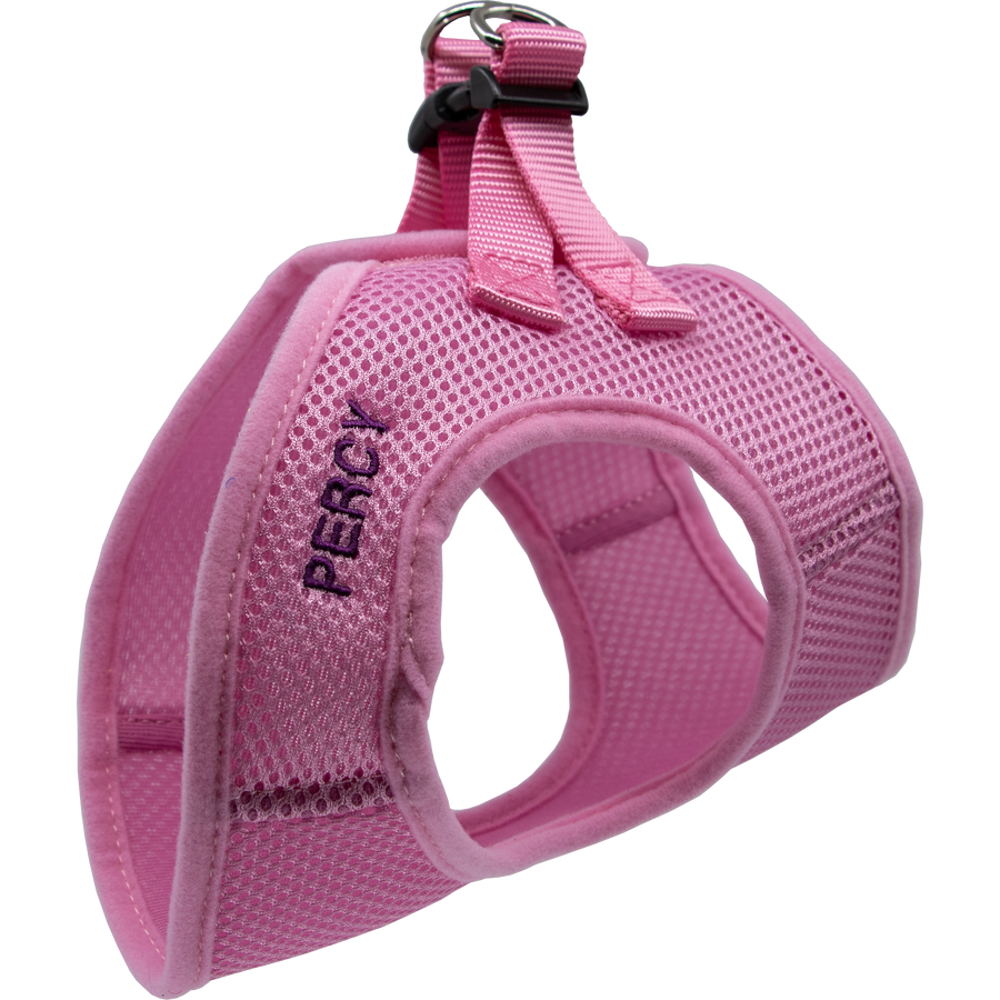 Personalized Mesh Pet Harness Pink