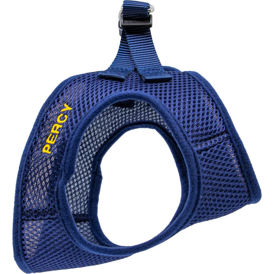 Personalized Mesh Pet Harness Navy Blue