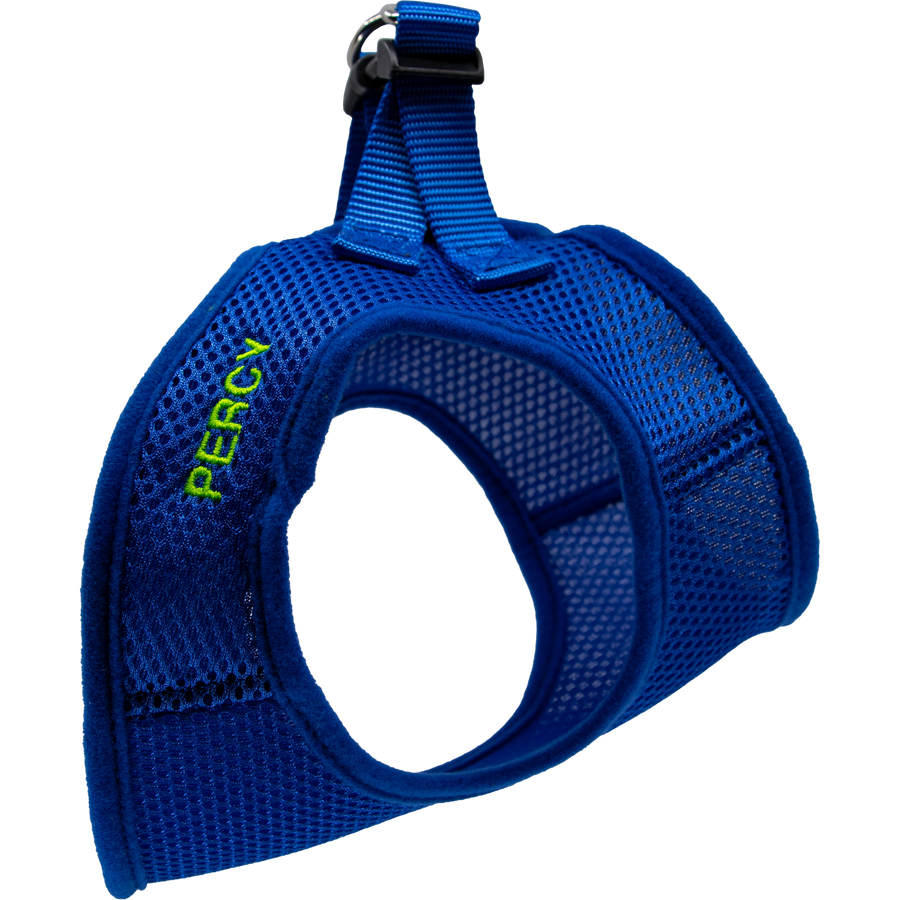 Personalized Mesh Pet Harness Royal Blue