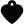 Black Small Heart Back
