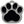 Load image into Gallery viewer, Large Paw Shape Dog Tag with Chrome Detail
