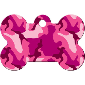 Camo Dog Tags, Medium Bone