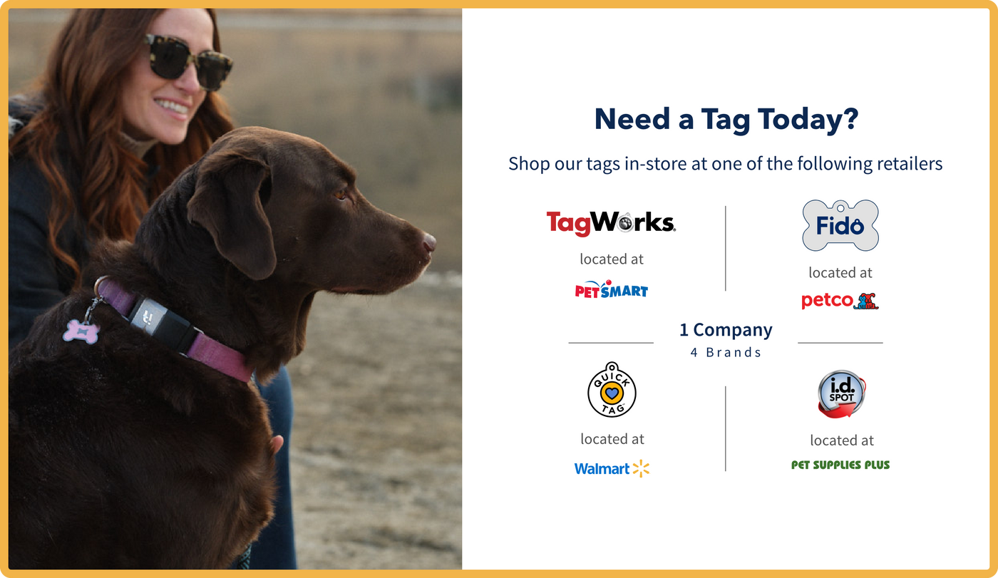 Pet ID Tags Custom Dog Cat Tags Quick Tag