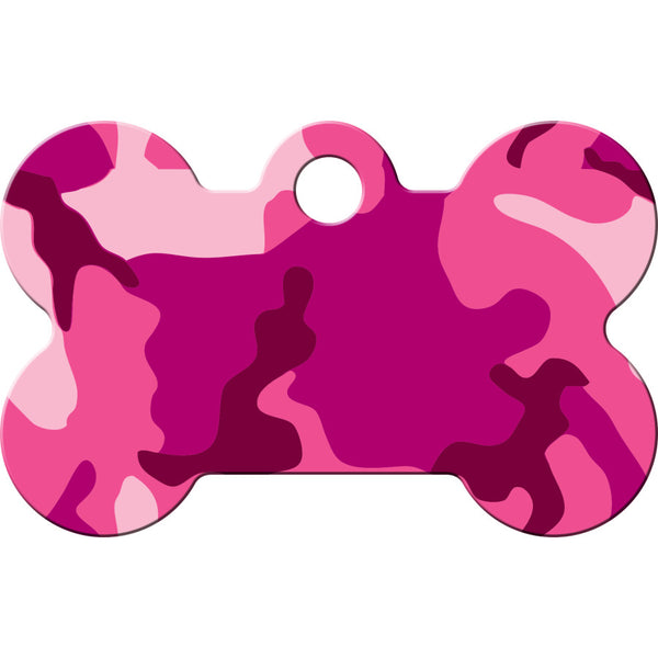 Camo Dog Tags, Small Bone