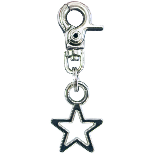 Star, Silver Tag Charm
