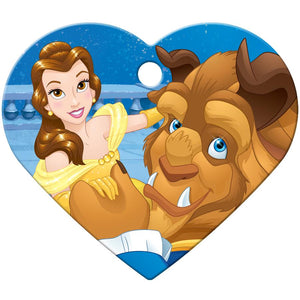 Belle Large Heart Disney Princess Pet ID Tag - Beauty and the Beast