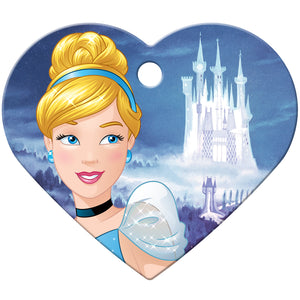 Cinderella Castle, Large Heart Disney Princess Pet ID Tag