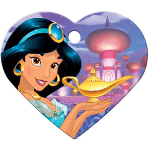 Jasmine Large Heart Disney Princess Pet ID Tag - Aladdin