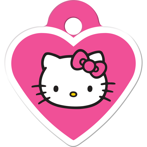 Hello Kitty Pet Tag Small Heart