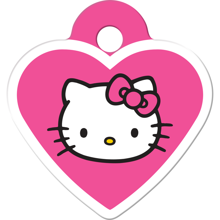 Hello Kitty Dog Tag Small Heart