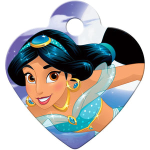 Jasmine Small Heart Disney Princess Pet ID Tag - Aladdin