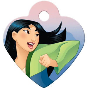 Mulan Small Heart Disney Princess Pet ID Tag - Mulan
