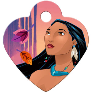 Pocahontas Small Heart Disney Princess Pet ID Tag - Pocahontas