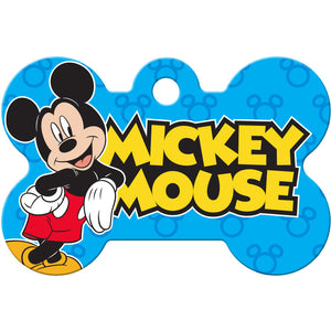 Mickey Mouse Logo Medium Bone Disney Pet ID Tag