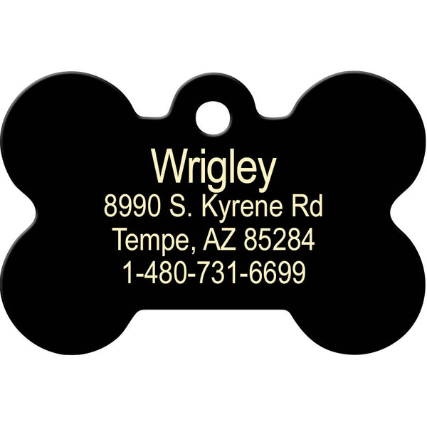 Dogs rule Pet ID Tag, Medium Camo Bone