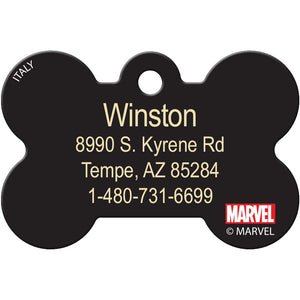 MARVEL Avengers Captain America Pet ID Tag, Medium Bone