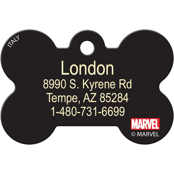 MARVEL Avengers Black Widow Pet ID Tag, Medium Bone