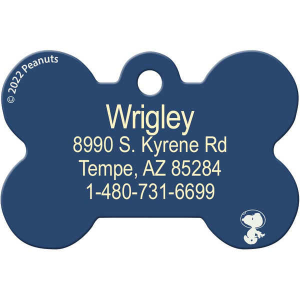 Peanuts Space Group, Medium Medium Pet ID Tag