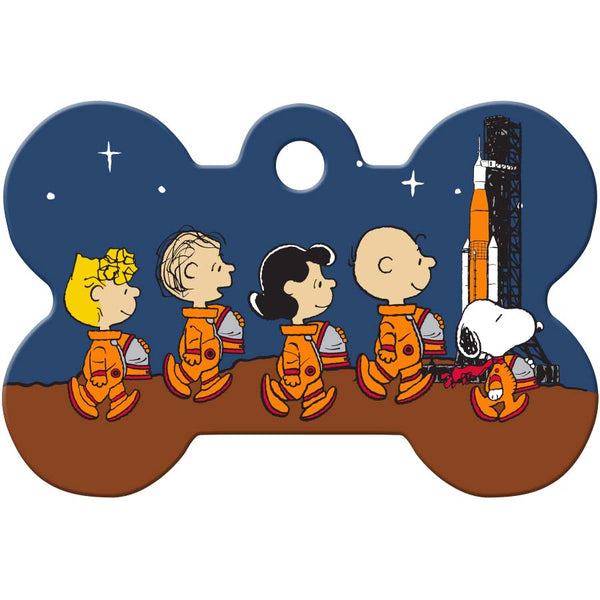 Peanuts Space Group, Medium Medium Pet ID Tag