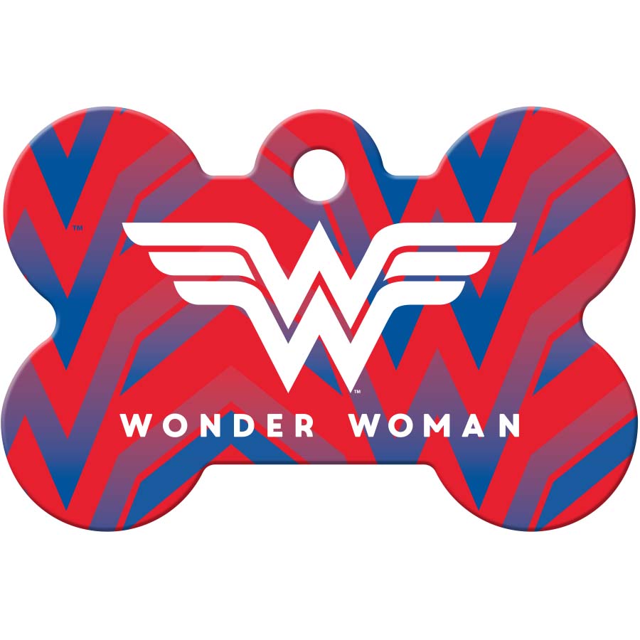 DC Comics Wonder Woman Medium Bone Pet ID Tag