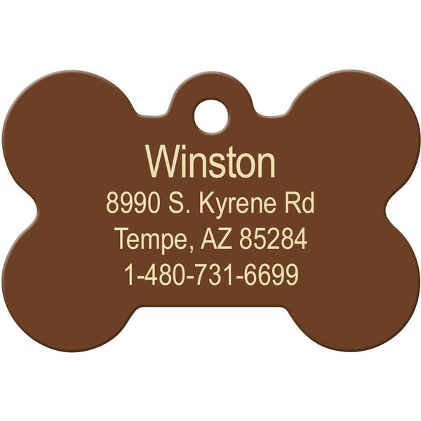 Desert Landscape Pet ID Tag, Medium Bone