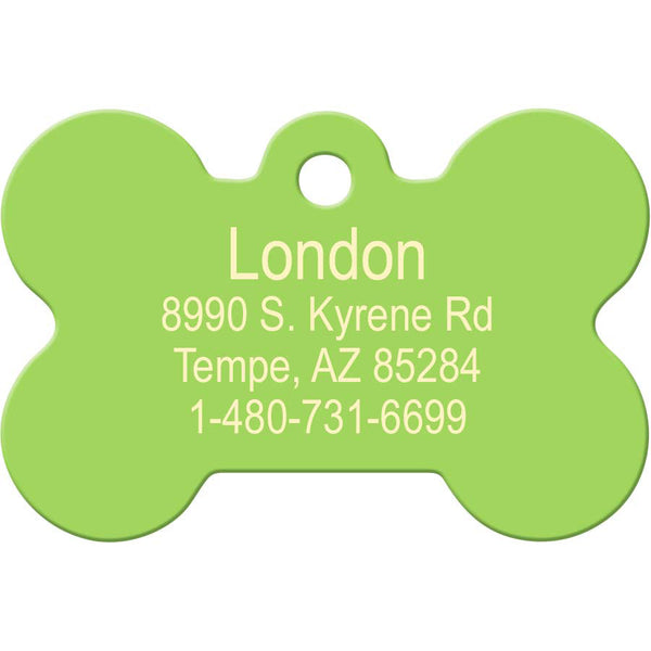 Fruity Citrus Pet ID Tag, Medium Bone