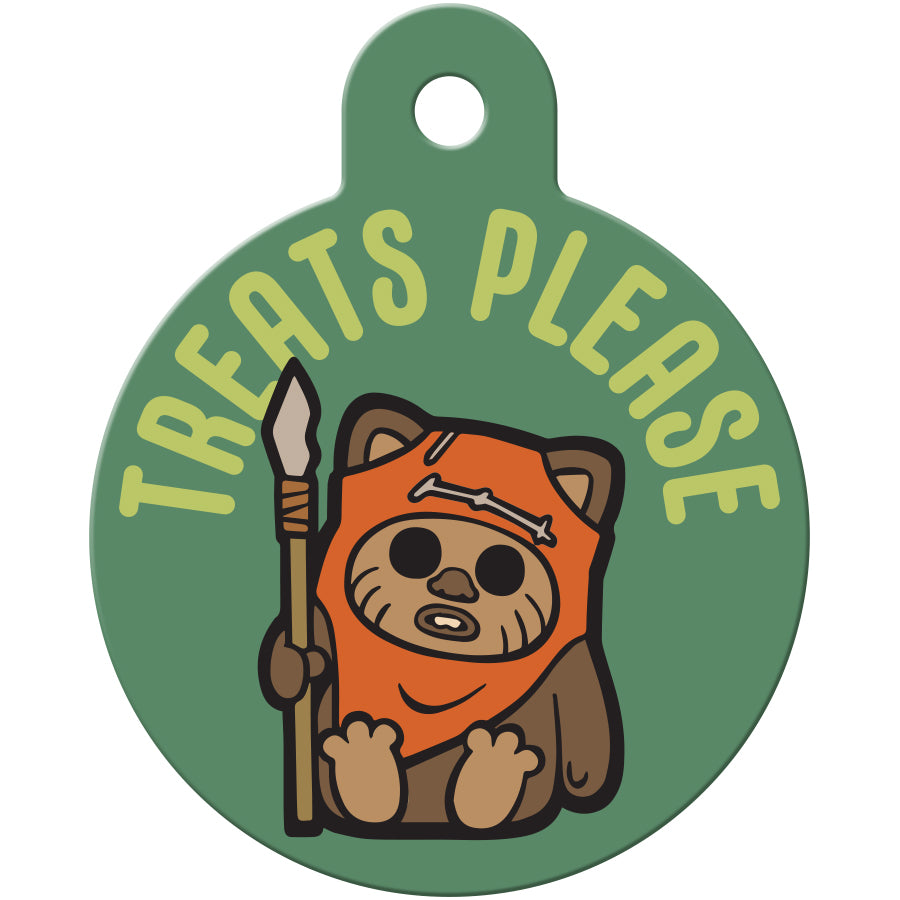Wookie "Treats Please" Large Circle Star Wars Pet ID Tag