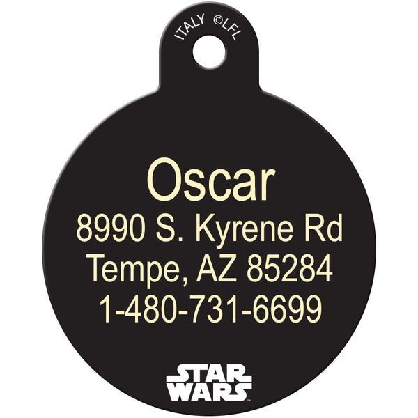 Darth Vader & Stormtrooper Large Circle Star Wars Pet ID Tag