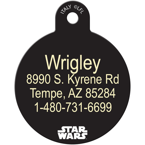 Stormtrooper Large Circle Star Wars Pet ID Tag