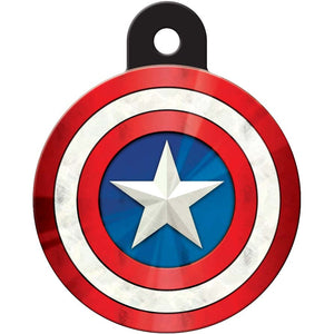 MARVEL Captain America Shield Pet ID Tag, Large Circle