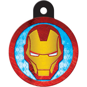 MARVEL Avengers Iron Man Pet ID Tag, Large Circle