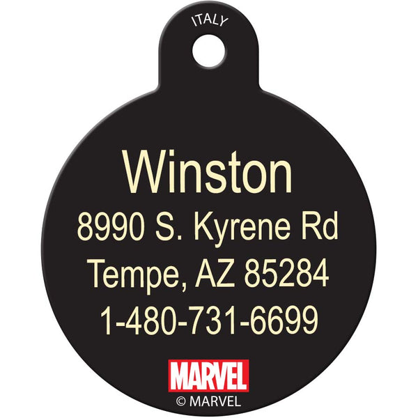 MARVEL Avengers Captain Marvel Pet ID Tag, Large Circle