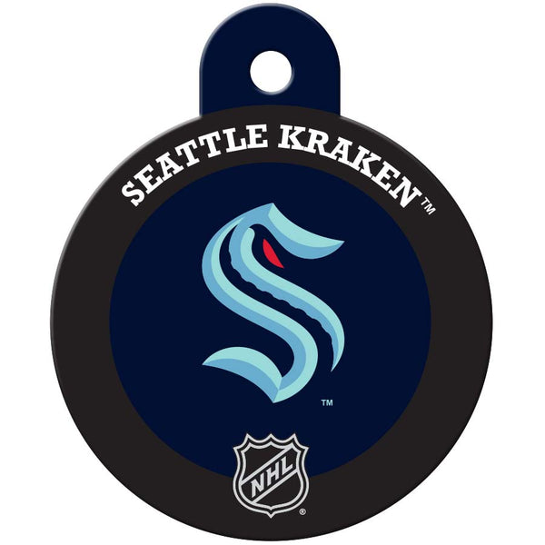 Seattle Kraken Pet ID Tag, Large Circle
