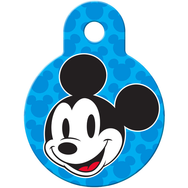 Mickey Mouse Blue Small Circle Disney Pet ID Tag