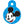 Load image into Gallery viewer, Mickey Mouse Blue Small Circle Disney Pet ID Tag
