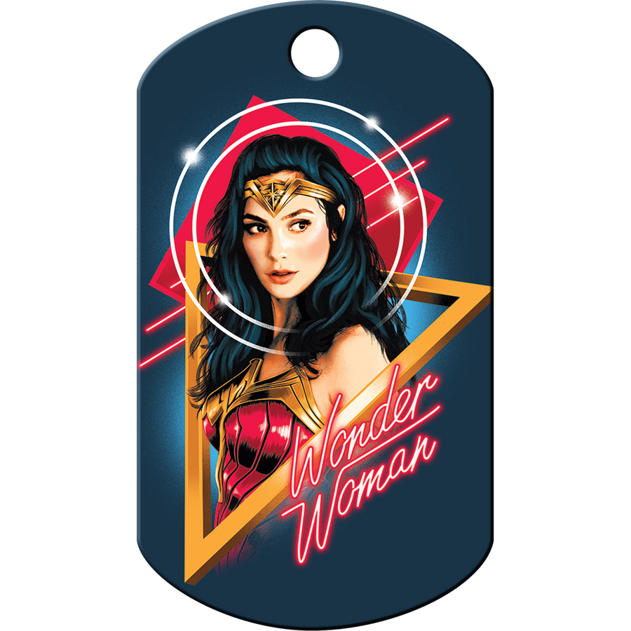Wonder Woman Comic Pet ID Tag, Large Military