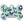 Butterfly Print Medium Bone Raised Edge Pet ID Tag